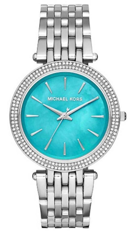 Michael Kors Darci Mother of Pearl Blue  Dial Silver Steel Strap Watch for Women - MK3515