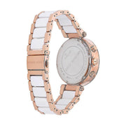 Michael Kors Parker White Dial Two Tone Steel Strap Watch for Women - MK5774