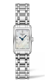 Longines Dolcevita Diamonds Mother of Pearl Dial Silver Steel Strap Watch for Women - L5.258.4.87.6