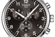 Tissot Chrono XL Classic Black Dial Black Leather Strap Watch For Men - T116.617.16.057.00