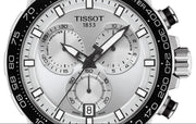 Tissot Supersport Chrono Silver Dial Brown Leather Strap Watch for Men - T125.617.16.031.00