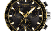 Tissot Supersport Chrono Black Dial Silver Steel Strap Watch For Men - T125.617.21.051.00