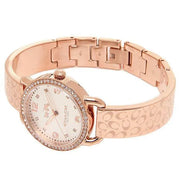 Coach Delancey Silver Dial Rose Gold Steel Strap Watch for Women - 14502355