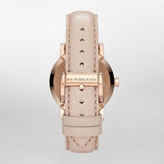 Burberry The City Beige Dial Brown Leather Strap Watch for Women - BU9014