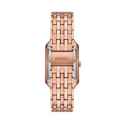 Fossil Raquel Three Hand Date Brown Dial Rose Gold Steel Strap Watch For Women - ES5323