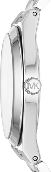 Michael Kors Channing Quartz White Dial Two Tone Steel Strap Watch For Women - MK6649
