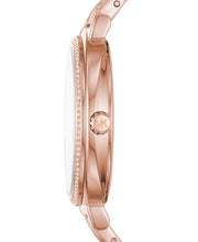Michael Kors Cinthia Mother of Pearl Rose Gold Dial Rose Gold Steel Strap Watch for Women - MK3643