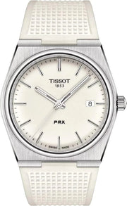Tissot PRX 40 White Dial White Rubber Strap Watch For Men -  T137.410.17.011.00