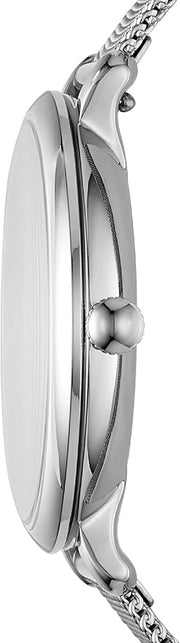 Fossil Jacqueline Mother of Pearl Blue Dial Silver Mesh Strap Watch for Women - ES4322