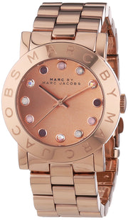 Marc Jacobs Amy Dexter Rose Gold Dial Rose Gold Steel Strap Watch for Women - MBM3216