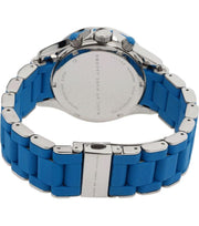 Marc Jacobs Rock Chronograph Blue Dial Blue Silicone Strap Watch for Women - MBM2575