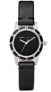 Marc Jacobs Blade Black Dial Black Leather Strap Watch for Women - MBM1082