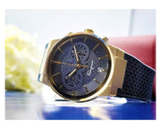 Salvatore Ferragamo Sapphire Chrono Blue Dial Blue Silicone Strap Watch for Men - SFME00221