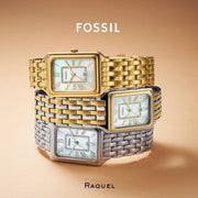 Fossil Raquel Three Hand Mother of Pearl Dial Two Tone Steel Strap Watch For Women - ES5305
