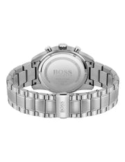 Hugo Boss Skymaster Chronograph Blue Dial Silver Steel Strap Watch for Men - 1513784