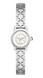 Tory Burch Reva Silver Dial Silver Steel Strap Watch for Women - TBW4044
