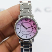 Marc Jacobs Roxy Pink Dial Silver Steel Strap Watch for Women - MJ3552