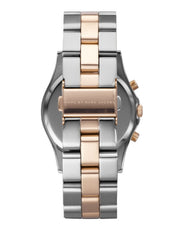 Marc Jacobs Henry Chronograph Silver Dial Two Tone Steel Strap Watch for Women - MBM3106