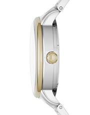 Marc Jacobs Fergus Silver Dial Two Tone Steel Strap Watch for Women - MBM3426