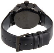 Calvin Klein High Noon Black Dial Black Leather Strap Watch for Men - K8M274CB
