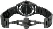 Marc Jacobs Tether Transparent Black Dial Black Steel Strap Watch for Women - MBM3415