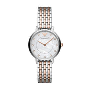 Emporio Armani Mother of Pearl Dial Two Tone Stainless Steel Watch For Women - AR11094