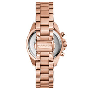 Michael Kors Bradshaw Chronograph Rose Gold Dial Rose Gold Steel Strap Watch for Women - MK5799