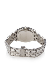 Burberry Heritage Check White Dial Silver Steel Strap Watch for Women - BU1853