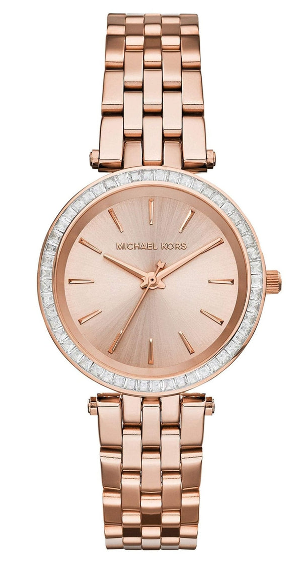 Michael Kors Darci Rose Gold Dial Rose Gold Stainless Steel Strap Watch for Women - MK3366