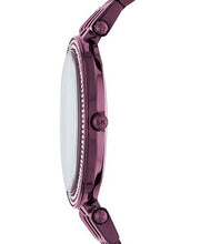 Michael Kors Darci Black Dial Purple Steel Strap Watch for Women - MK3554