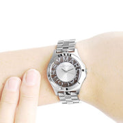 Marc Jacobs Henry White Dial Silver Steel Strap Watch for Women - MBM3291