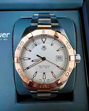 Tag Heuer Aquaracer White Dial Watch for Men - WAY1150.BD0911