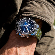 Tissot Seastar 1000 Chronograph Driver Blue Dial Silver Steel Strap Watch For Men - T120.417.11.041.01