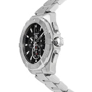 Tag Heuer Aquaracer Chronograph Black Dial Silver Steel Strap Watch for Men - CAY1110.BA0927