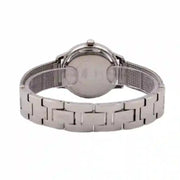 Guess Chelsea Crystals Black Dial Silver Mesh Bracelet Watch For Women  - W0647L5