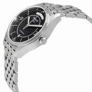 Tissot T Classic T One Automatic Black Dial Silver Steel Strap Watch For Men - T038.430.11.057.00