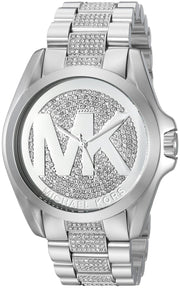 Michael Kors Bradshaw Silver Dial Silver Stainless Steel Strap Watch for Women - MK6486