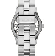 Marc Jacobs Henry Skeleton Silver Dial Silver Steel Strap Watch for Women - MBM3262