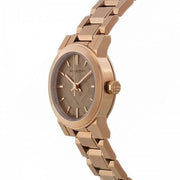 Burberry The City Nude Dial Rose Gold Steel Strap Watch for Women - BU9228