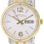 Marc Jacobs Fergus Silver Dial Two Tone Steel Strap Watch for Women - MBM8652