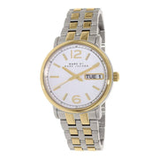 Marc Jacobs Fergus Silver Dial Two Tone Steel Strap Watch for Women - MBM8652