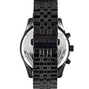 Michael Kors Lexington Chronograph Black Dial Black Steel Strap Watch for Men - MK8603