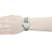 Marc Jacobs Mini Amy White Dial Silver Steel Strap Watch for Women - MBM3055
