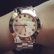 Marc Jacobs Blade Rose Gold Dial Rose Gold Steel Strap Watch for Women - MBM3142