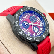 Breitling Endurance Pro Ironman Red Dial Red Rubber Strap Watch for Men - X823109A1K1S1