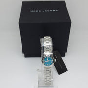 Marc Jacobs Amy Blue Dial Silver Steel Strap Watch for Women - MBM3274