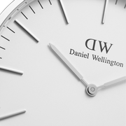 Daniel Wellington Classic Reading White Dial Black Leather Strap Watch For Men - DW00100028