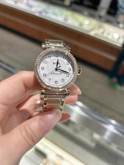 Coach Madison Crystals Silver Dial Two Tone Steel Strap Watch for Women - 14502404