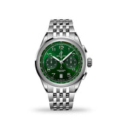 Breitling Premier B01 Chronograph 42 Green Dial Silver Steel Strap Watch for Men - AB0145371L1A1