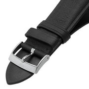 Emporio Armani Giovanni Chronograph Black Dial Black Leather Strap Watch For Men - AR11431